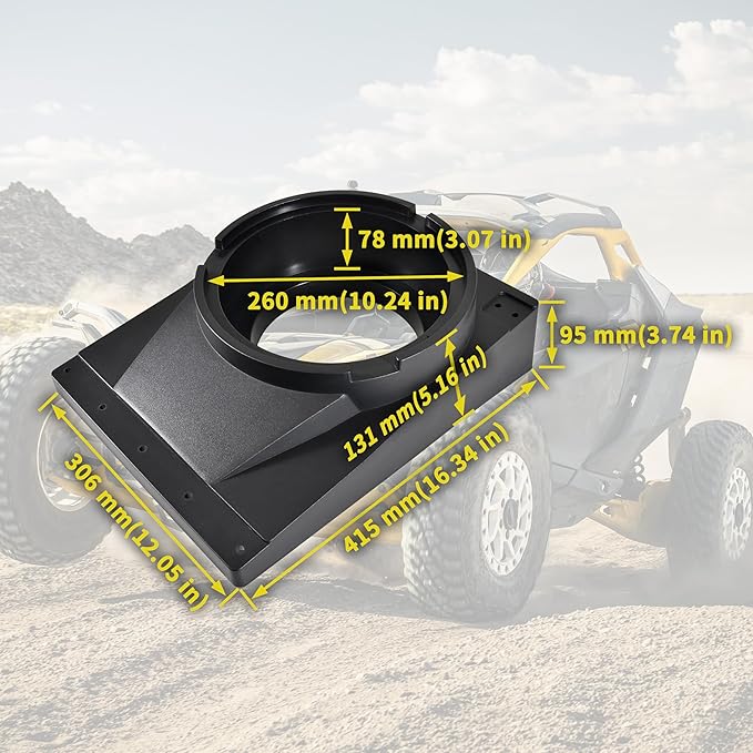 Panel de Parlantes Bajo Asiento 10" para Can Am Maverick R MAX X RS 2024 2025 miniatura 8