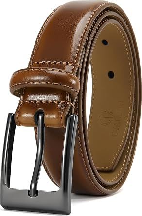 CHAOREN Boys Belt - 1 1/8 Leather Kids Belt for Dress - Perfect Companion to Youth Formal Outfit