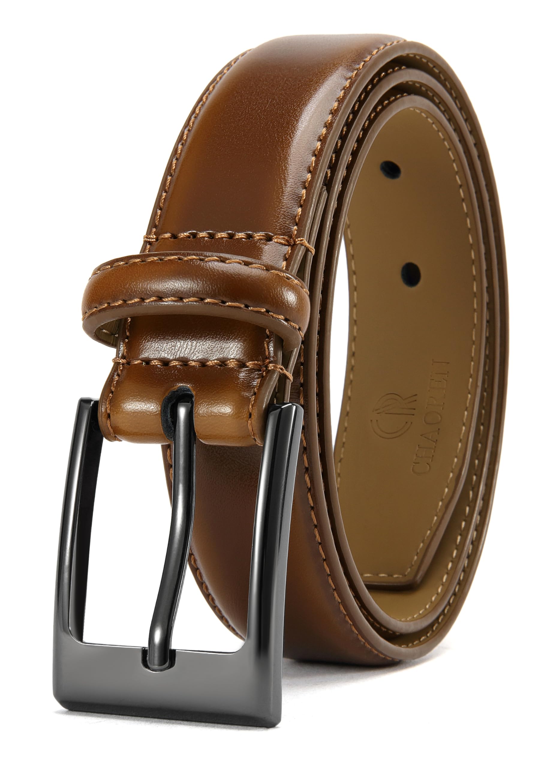 CHAOREN Boys Belt - 1 1/8" Leather Kids Belt for Dress - Perfect Companion to Youth Formal Outfit