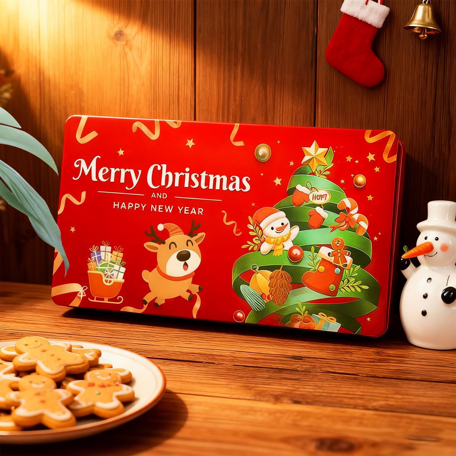 Hucha de Navidad, 10 Compartimentos, Soporte Plegable Festivo, Hucha de Navidad, para Festival, propuesta de Matrimonio, día de San Valentín, niños, cumpleaños, Adultos, Amigos, niños, Hombres