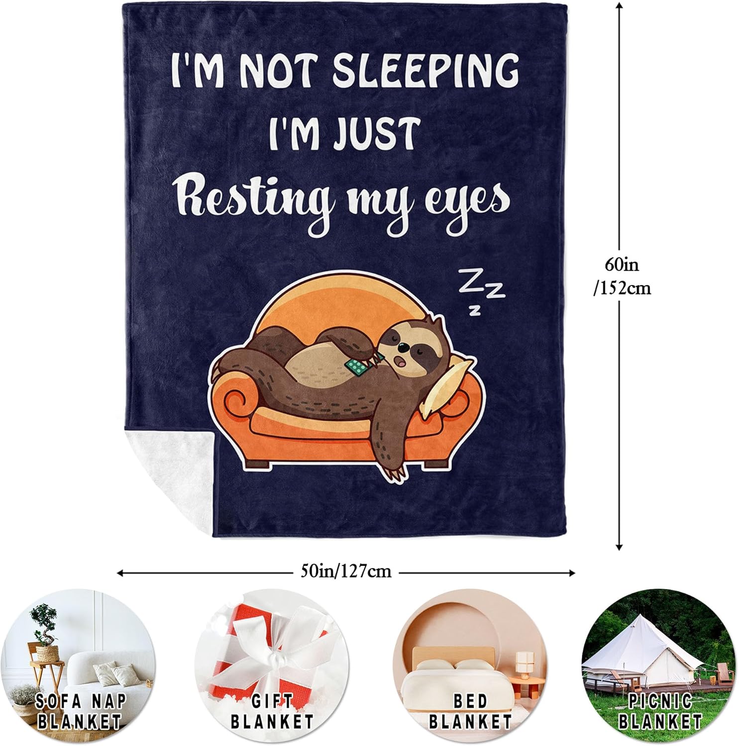 Birthday Gifts for Men, Men Birthday Gift Ideas Blanket Throws 60"x50", Gifts for Dad/Granpa/Husband/Brother, Gift for Man Who Have Everything - Image 2