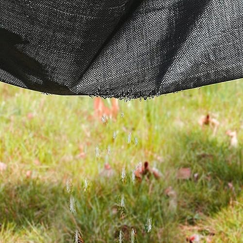 Miniatura 5 de HOSTIC Tela de barrera de malezas para jardín, varios tamaños, resistente, para paisaje, bloqueo de malas hierbas, tela de plástico permeable al