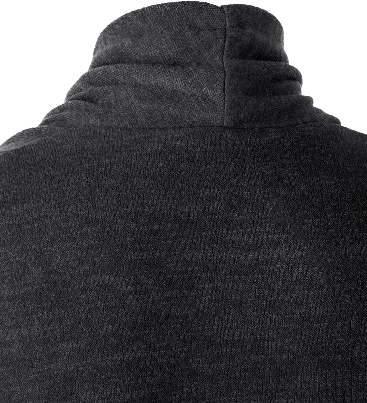 GIVON Men's Lightweight Ruffle Shawl Collar Sleeveless Vest Cardigan with Long Drape Cape
