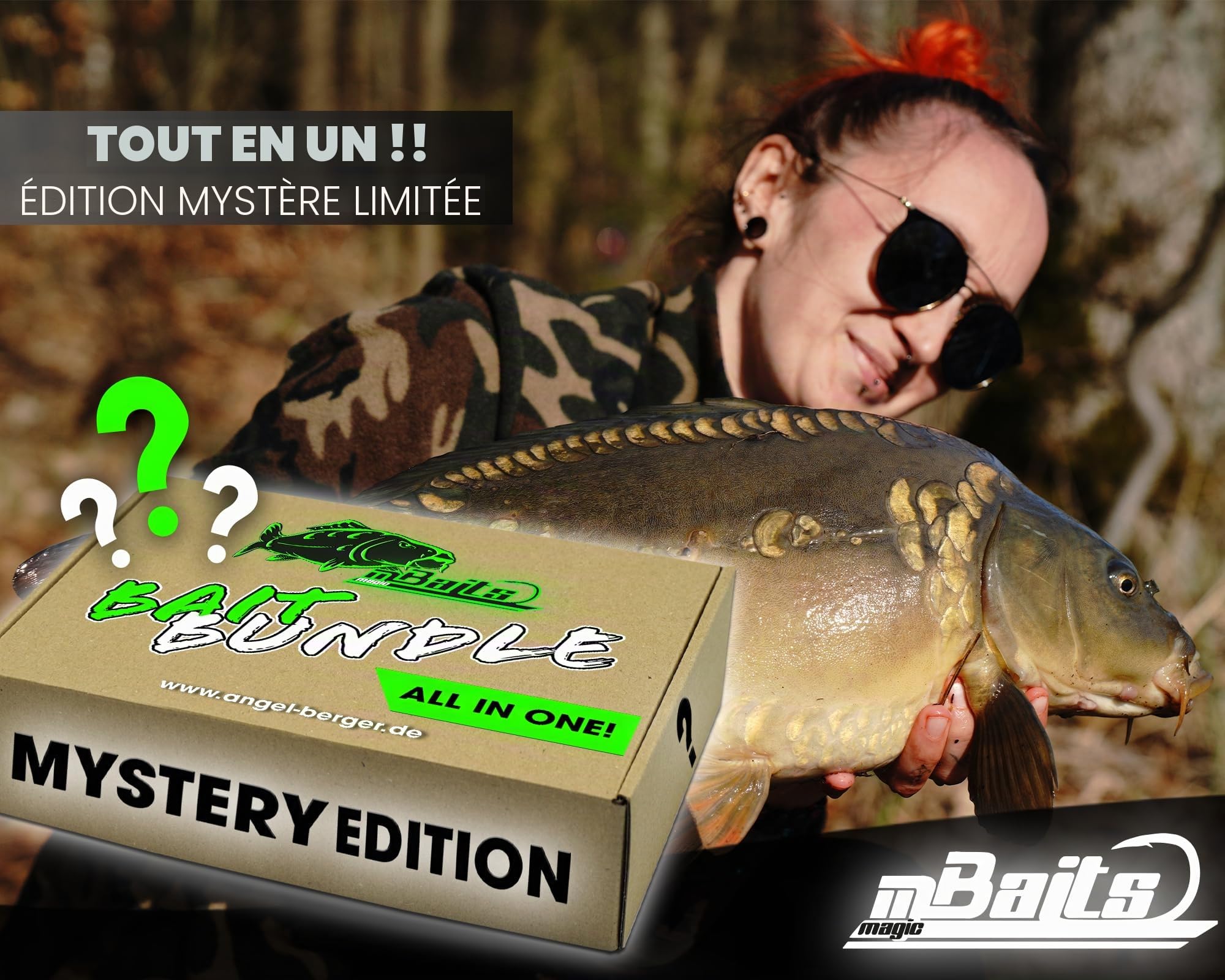 Angel-Berger Magic Baits Mystery Edition Feeder Surprise Lot de mini bouillettes Mini Pop Ups Feeder Pellets Pack économique pour pêche au feeder Appâts à hameçons