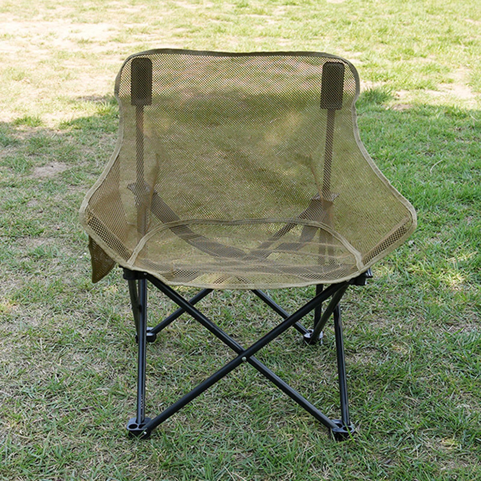 Sedia Pieghevole Da Campeggio Portatile Superfici Della Seduta Allargate, | Resistente Sgabello da Riposo, Attrezzatura da Esterno per Campeggio, Pesca, Trekking, Picnic,