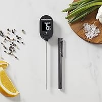Vista 4 de KitchenAid KQ910 - Termómetro digital para parrilla de cocina con retroiluminación de lectura instantánea, termómetro inalámbrico para carne