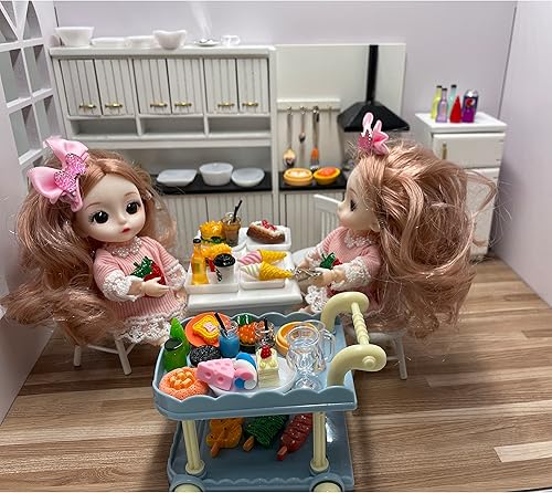 Miniatura 2 de 200 piezas de bebidas de comida en miniatura para casa de muñecas, mini juguetes, casa de muñecas, juego de cocina, resina mixta, accesorios para