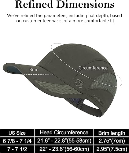 Miniatura 8 de GADIEMKENSD Sombrero de correr al aire libre malla transpirable 2PACK