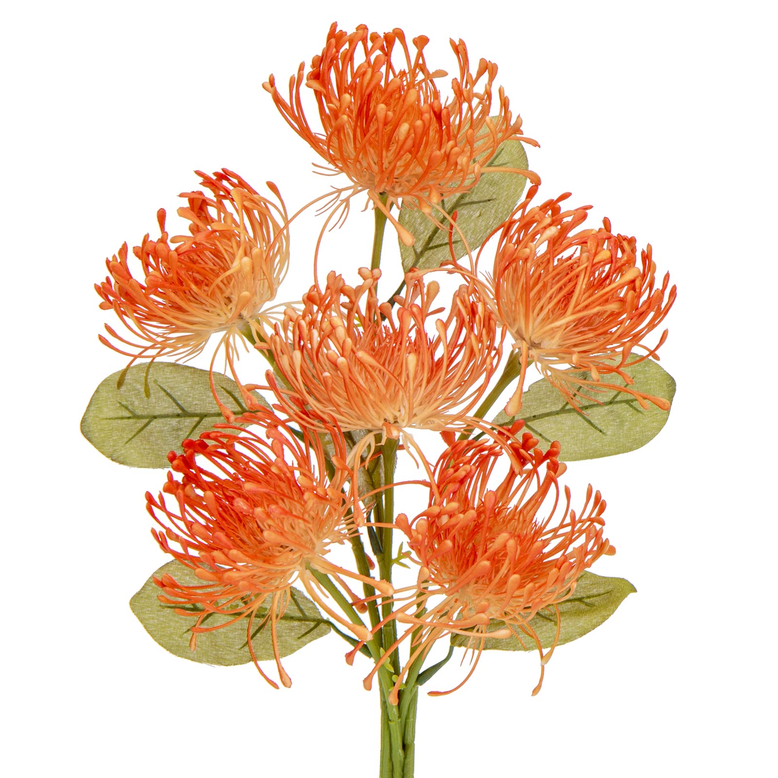 Briful 6 PCS Artificial Chrysanthemum Flowers Orange Artificial Flowers Spider Mum Fake Flower Pick Artificial Spider Mum Flower for Floral Arrangment Wedding Bouquet Home Bathroom Decor