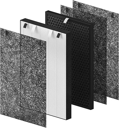 Filtro de repuesto Air320 para Bissell Air320 Air220 Modelo # 2609A, 2847A, 2678, 2677, 2804, incluye (1) filtro True HEPA, (4) pre filtro, (1)