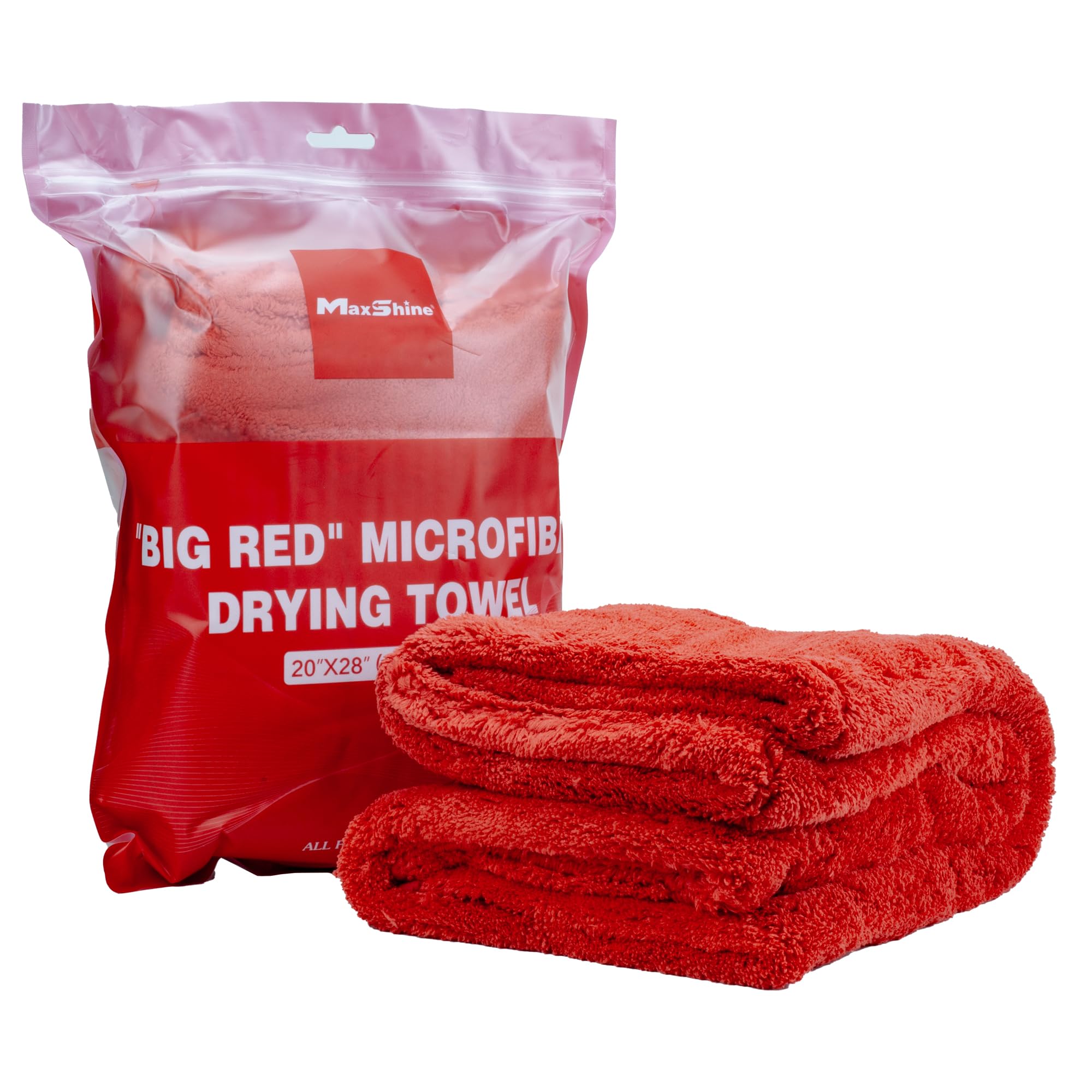 Amazon.com: Maxshine Big Red Microfiber Towel (1000GSM) - Large