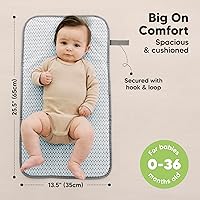 Vista 3 de KeaBabies Cambiador de Pañales Portátil, Fácil de Limpiar con Toalla - Cambiador de Pañales para Bebé Plegable Impermeable para Bolso de Pañales