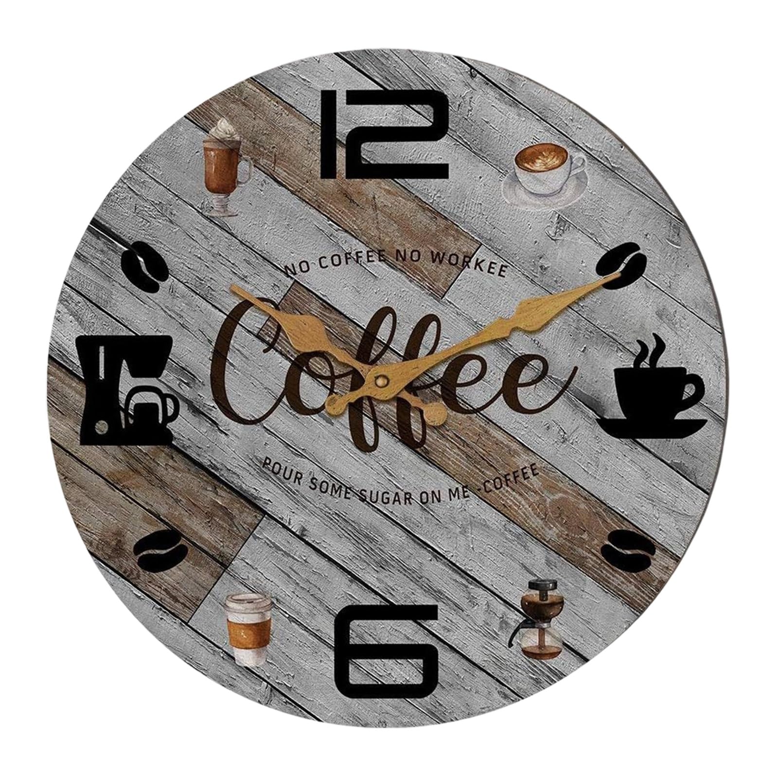 YROHGKPN Silents None-Ticking Clocks Decorative Clock Battery Operated Wall for Living Room Kitchen Home Decors for Bathroom Kitchen Living Room