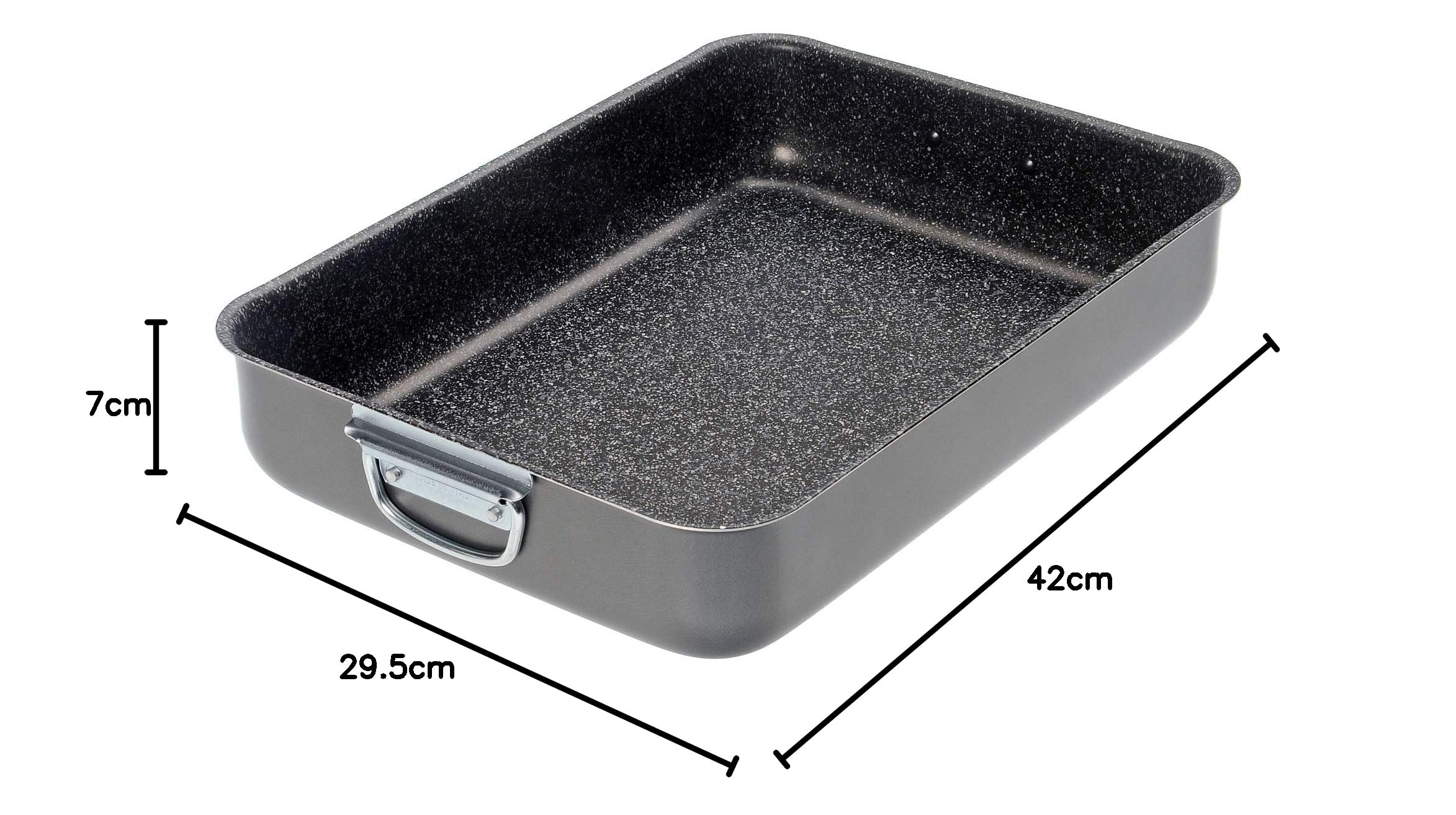 Alluflon Tradition Italy Moule à Lasagne en Aluminium, Noir, 40x28 cm