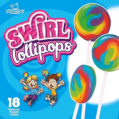 Miniatura 2 de Paquete de 18 paletas de remolino a granel envueltas individualmente I Snacks para niños y niños pequeños para recuerdos de fiesta de cumpleaños I 2