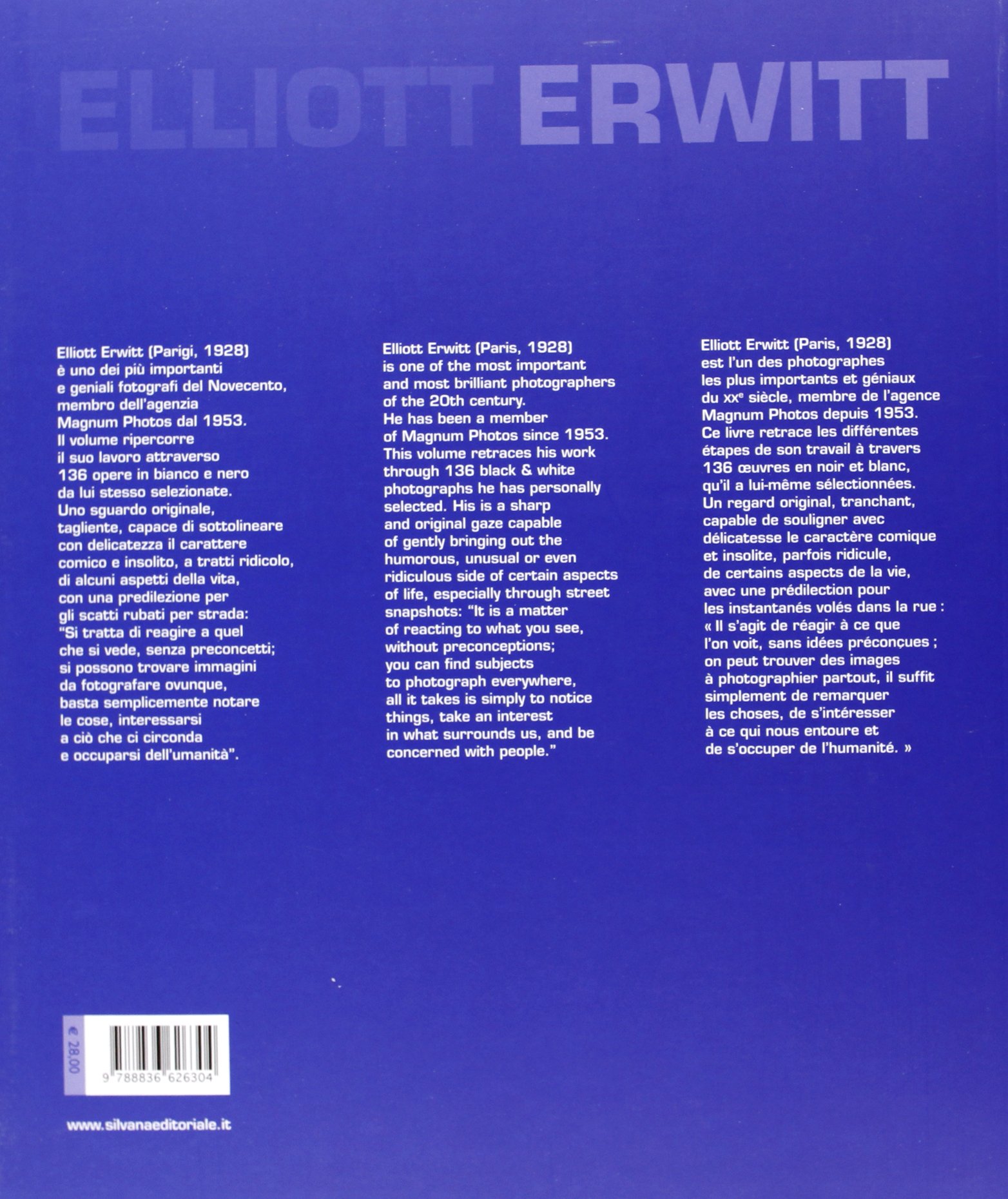 Elliott Erwitt. Ediz. italiana, inglese e francese [Lingua francese]