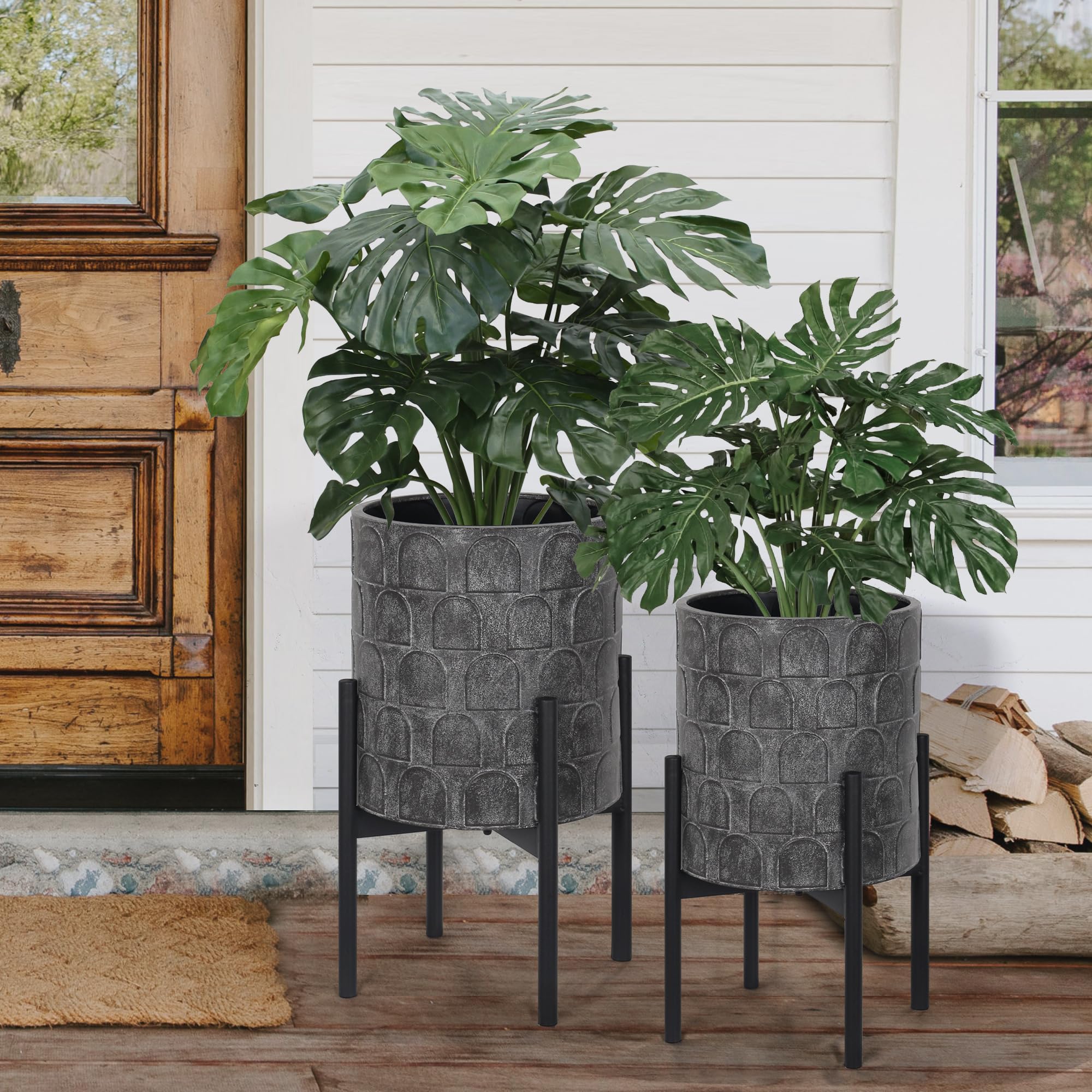 Oakrain Planters with Stand