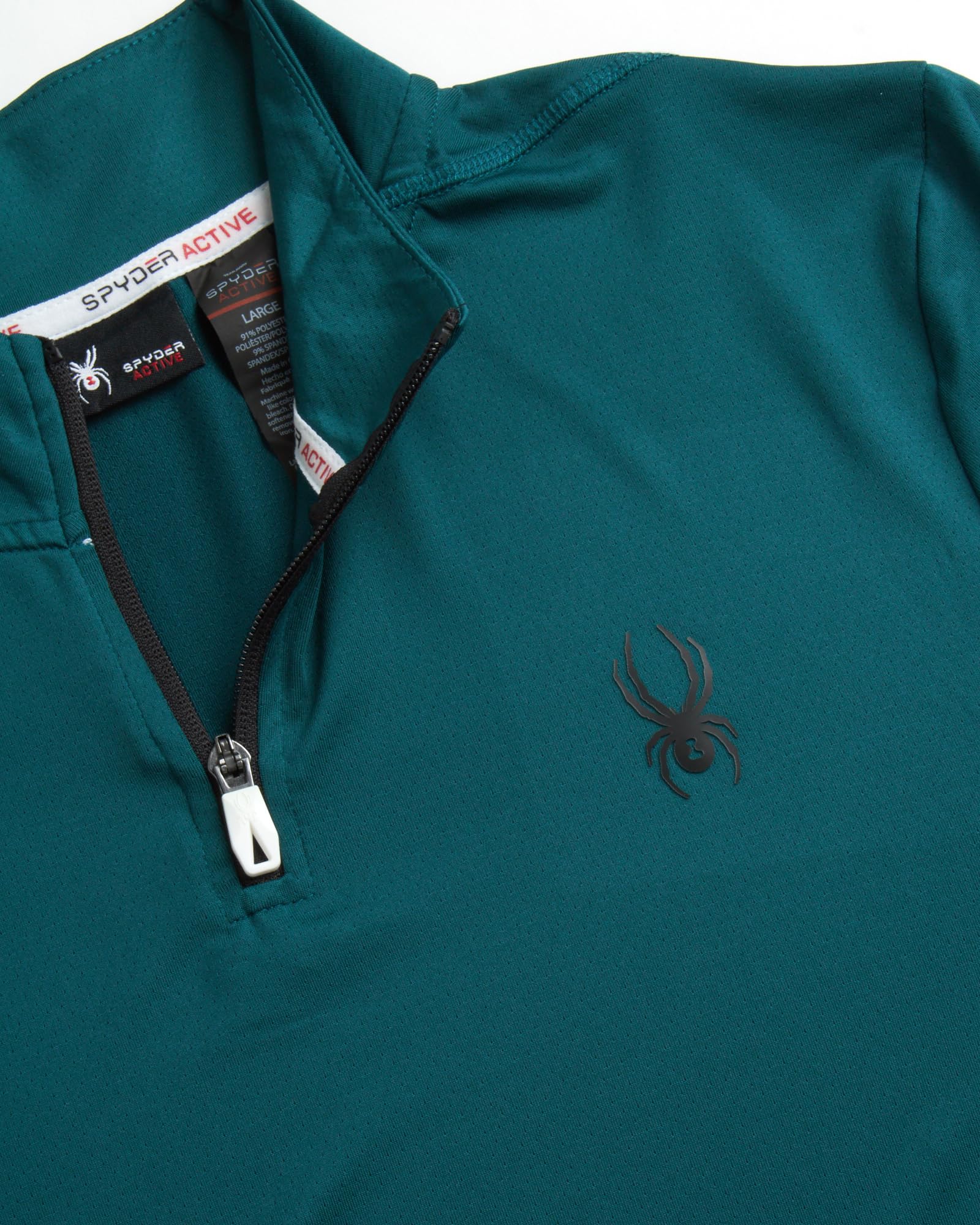 Spyder Herren Active Shirt - Quarter Zip Long Sleeve Performance Pullover (S-XL)