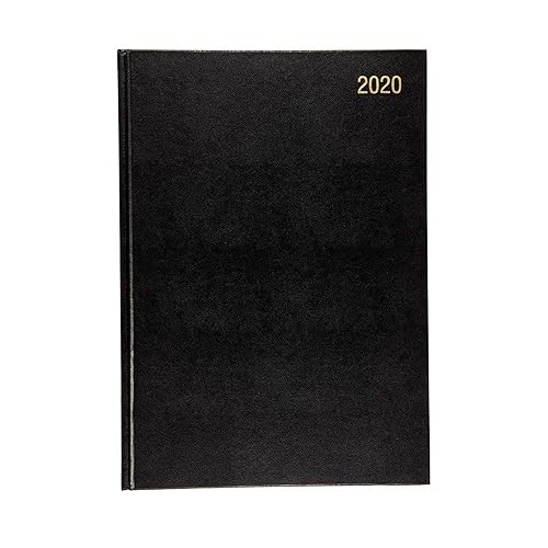 2020 A4 one day to a page appointment diary with full page for Saturday &amp; Sunday and casebound hardback cover