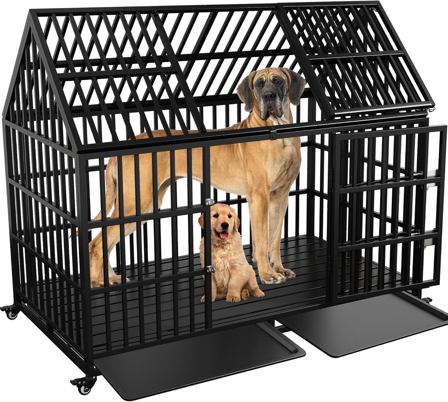 Heavy Duty Dog Crate 54 inch XL Large Pet Dog Cage Bangladesh Ubuy
