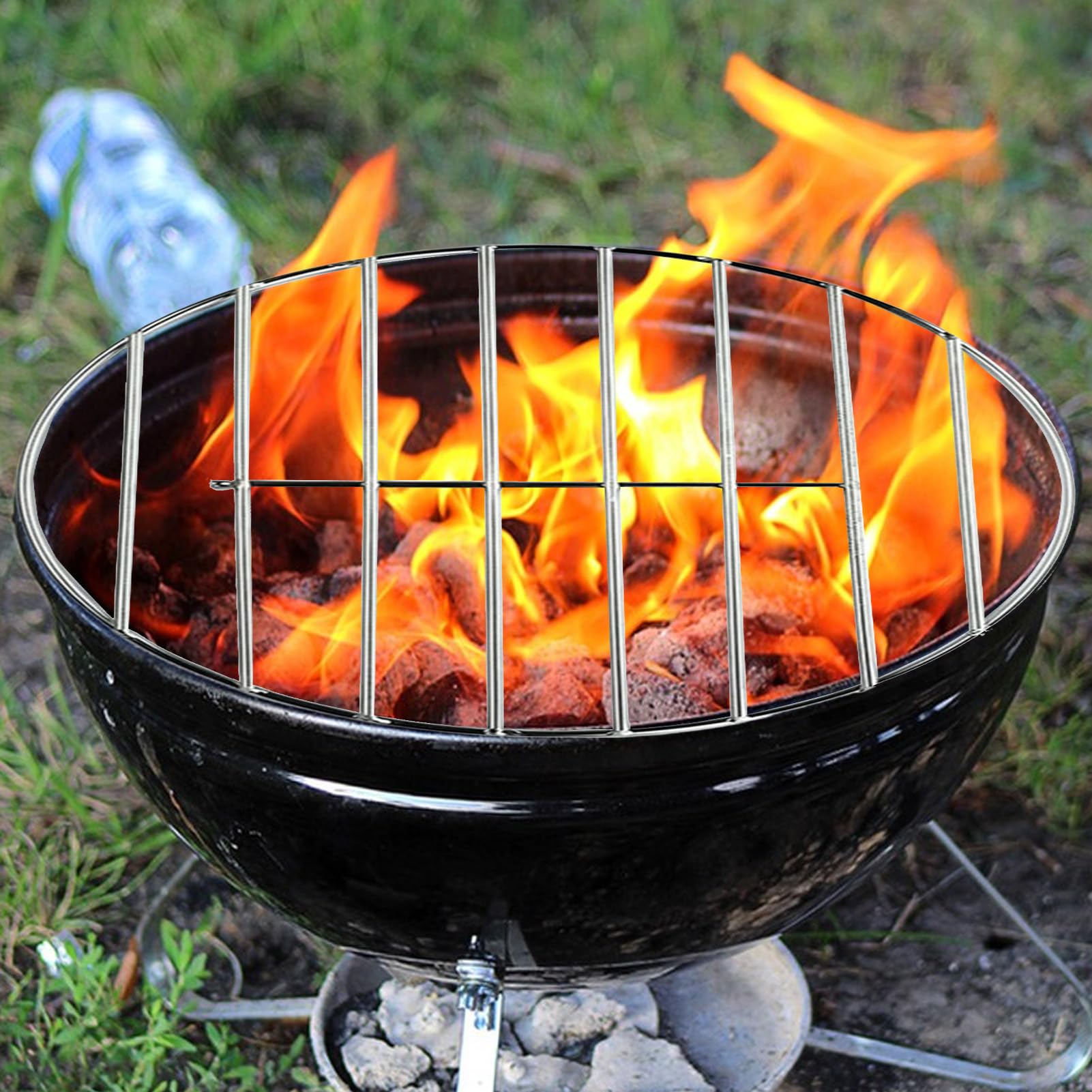 Rundes Drahtgitter – Edelstahl-Backblechgestell zum Kochen und Grillen, stabiles Tablett mit Mehrzwecknutzung, Grillrost zum Braten, Dämpfen, Küche, Picknick, Camping, Hinterhof, Garten