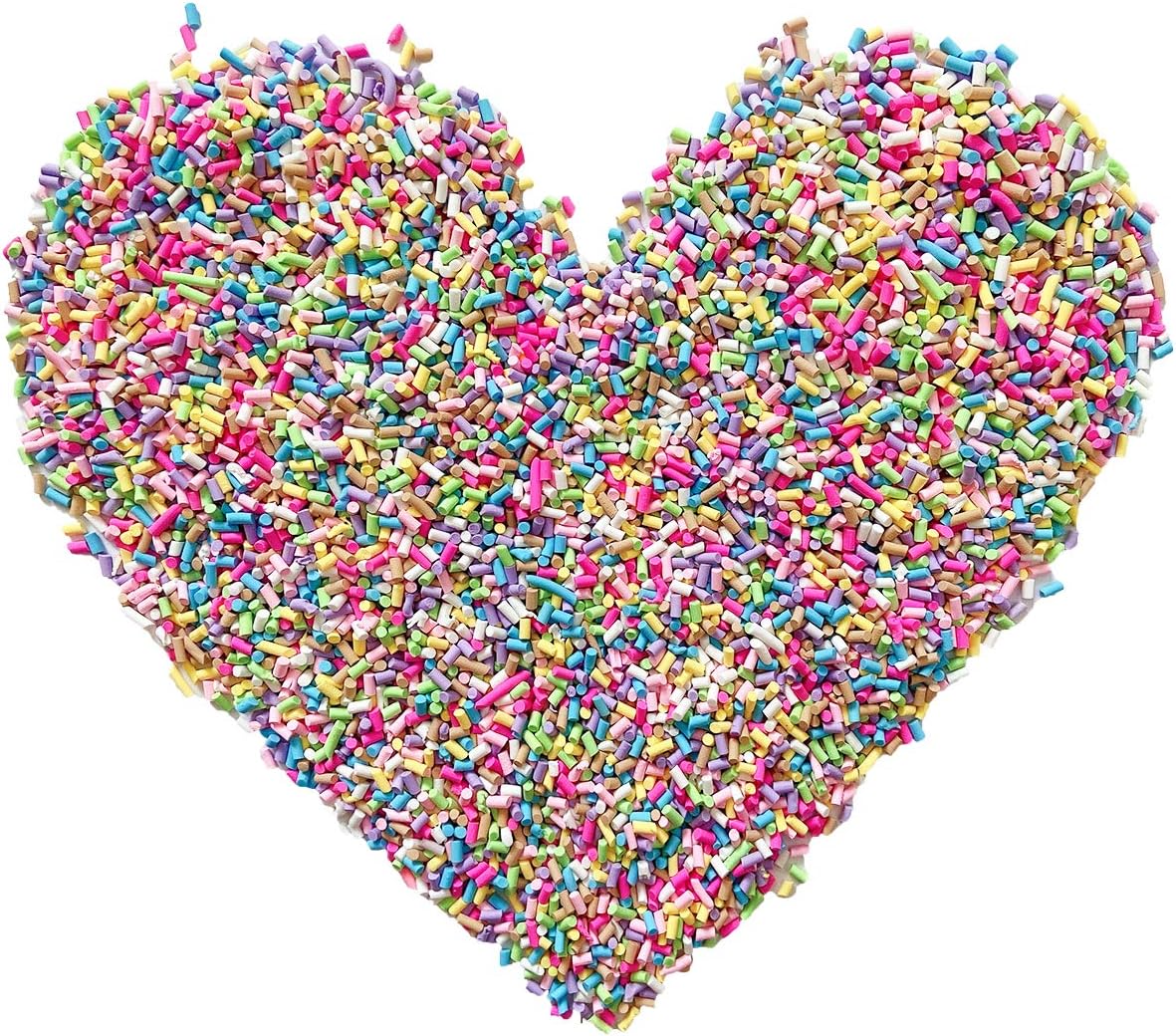 EHOPE 50G Fake Sprinkles Polymer Sprinkles Resin Sprinkles Clay Sprinkles for Resin Nail Art Slices Fake Candy Sprinkles for Nail Art DIY Crafts Cake Phone Case(50g Sugar granules-3)