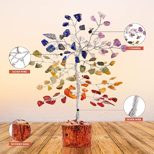 Miniatura 2 de Árbol de la vida de chakras, cristales, regalos para mujeres, árbol de cristal, piedras energéticas y cristales, árbol del dinero, piedras de