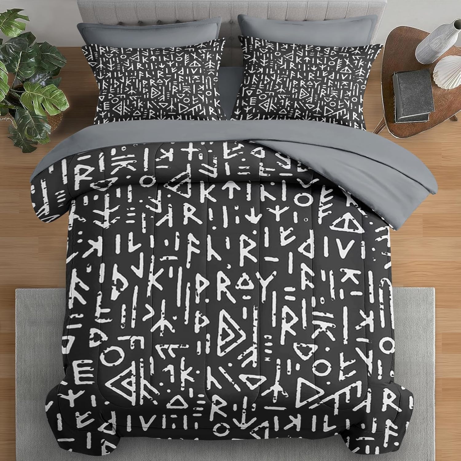 Comforter Set Full Size, Cute Dog 7 Pcs Bedding for Kids and Adults, Animal Nursery Pet Bed Sheet Sets with Fitted Sheet 2 Pillowcases & 2 Shams for Bedroom Bed Decor