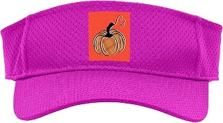 Plaid Pumpkin Vintage Halloween Thanksgiving Fall Autumn Sport Sun Visor