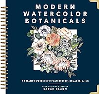 Algopix Similar Product 7 - Modern Watercolor Botanicals A