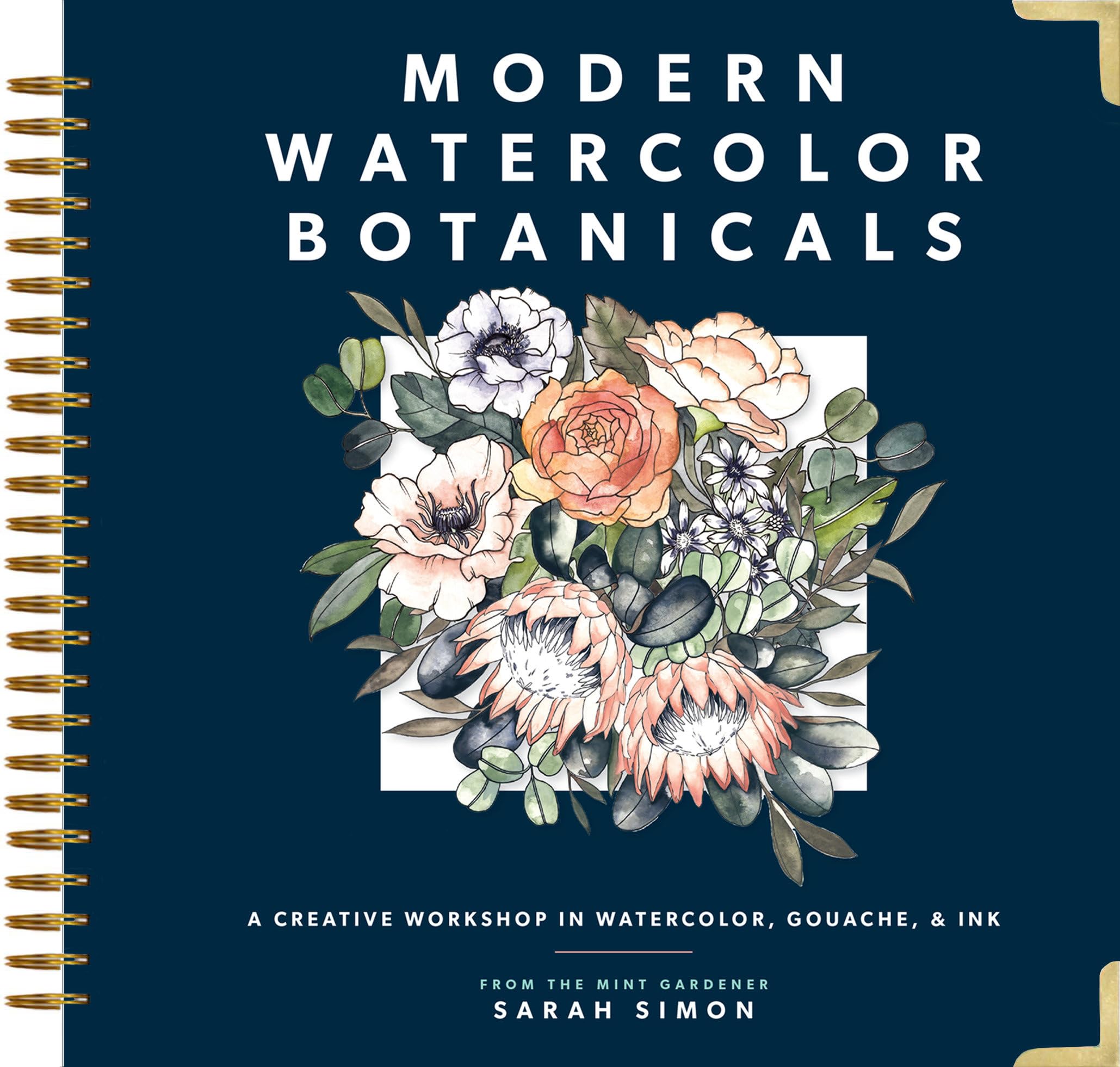 B Blue Star Press Modern Watercolor Botanicals: A Creative Workshop in Watercolor, Gouache, & Ink Hardcover – Big Book, 12 November 2019