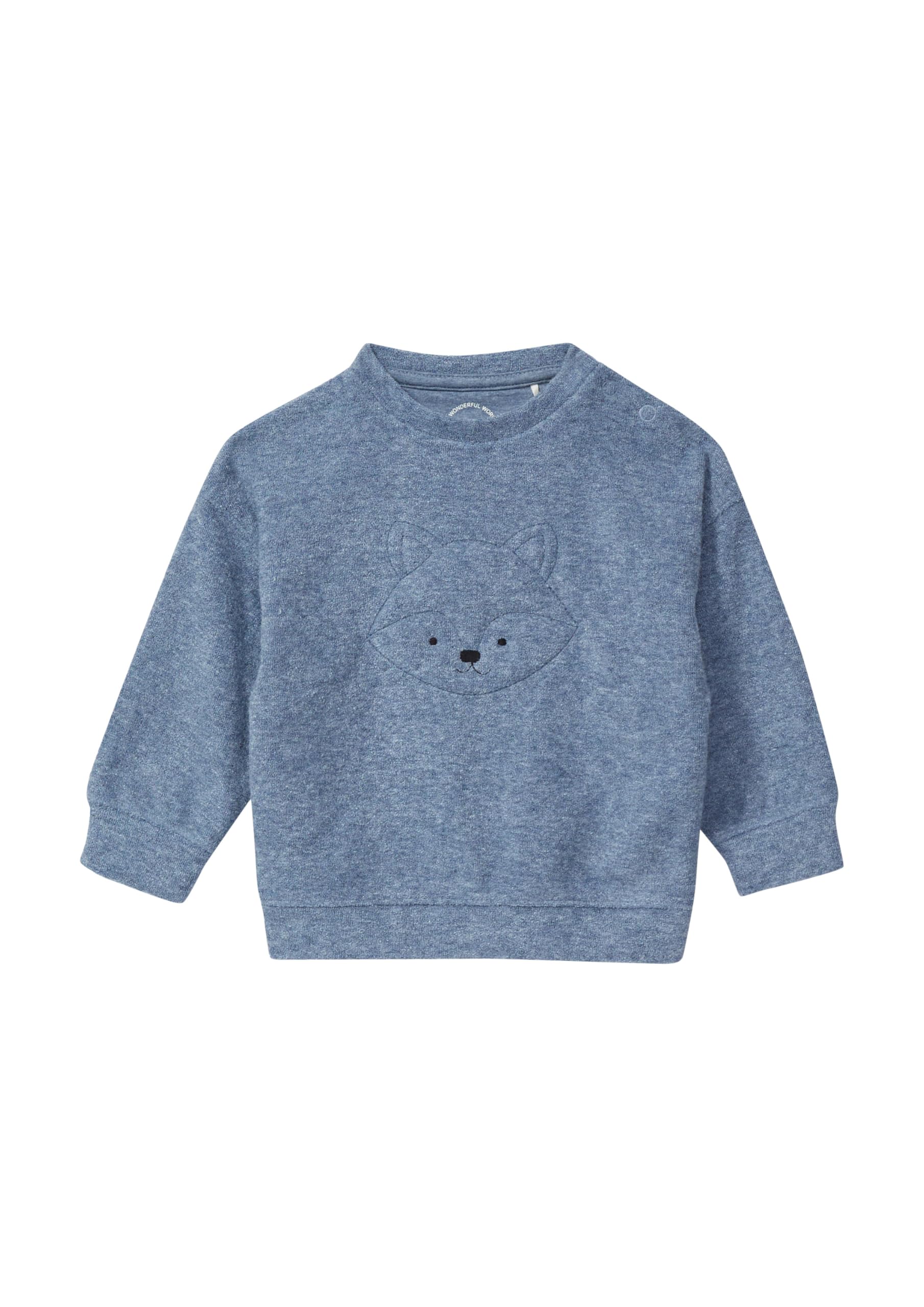 s.Oliver Warmes Sweatshirt mit Frontapplikation und Struktur