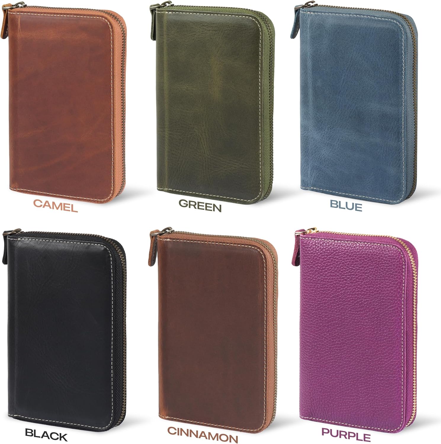 Londo Genuine Leather Padfolio – Portfolio Folder with Pencil Holder, Notepad & Zipper Closure for Business, Office & Travel
