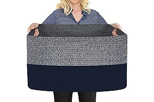 Rectangle Wicker Entryway Shoe Basket for Living Room