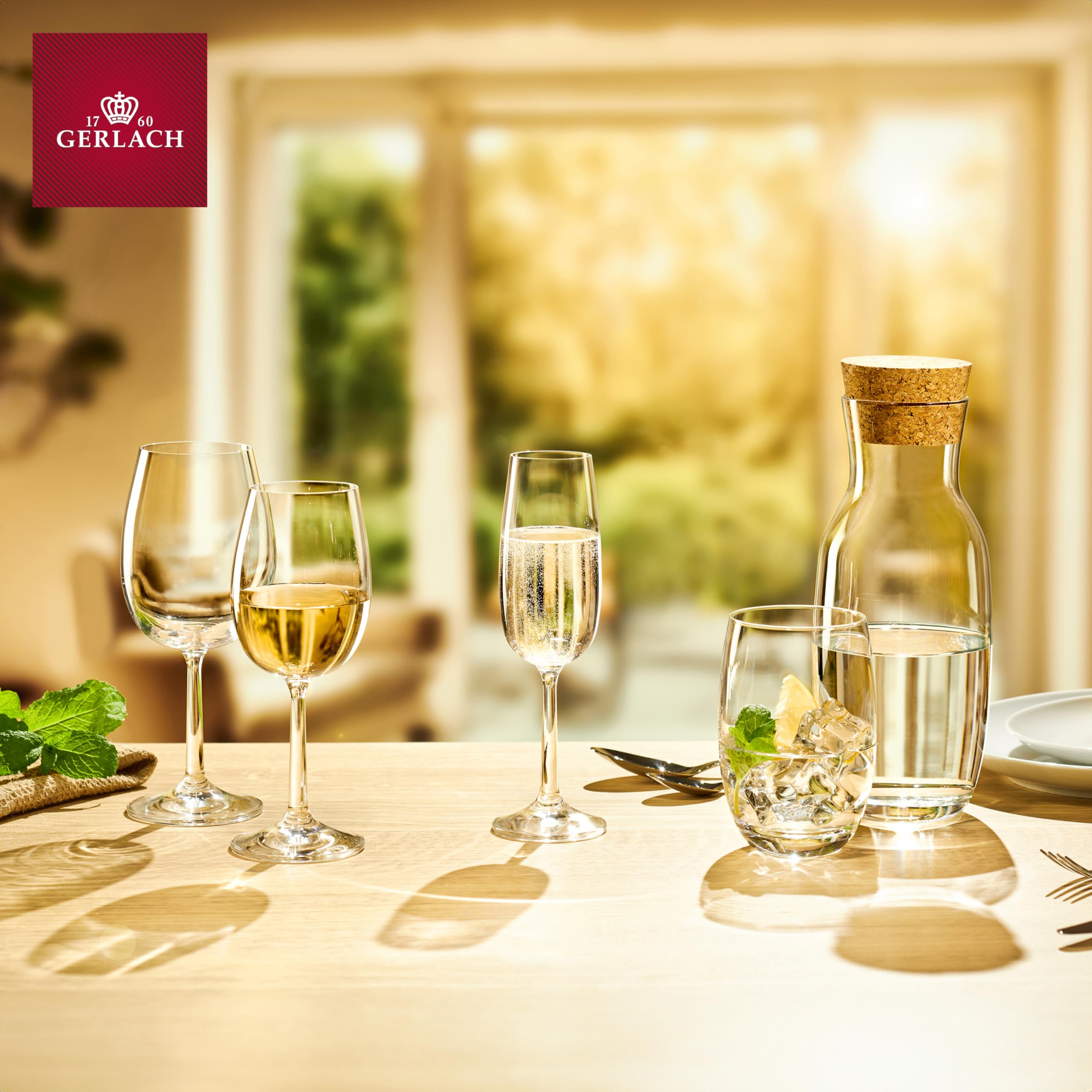 Image secondaire de Lot de 6 Verres à Vin Blanc en Cristal - Gerlach 1760