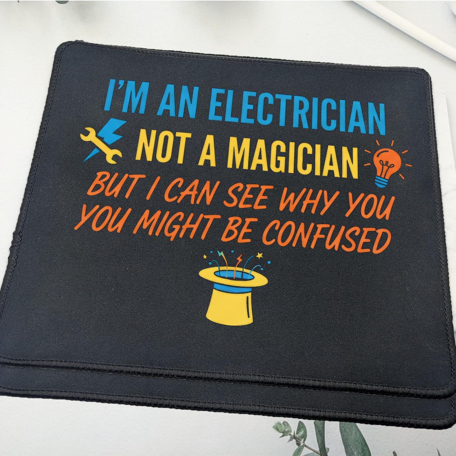 Electrician Magician Mouse Pad, Electronics Tech Gift, Desk Work Accessory Mousepad, 2 Pack image 3
