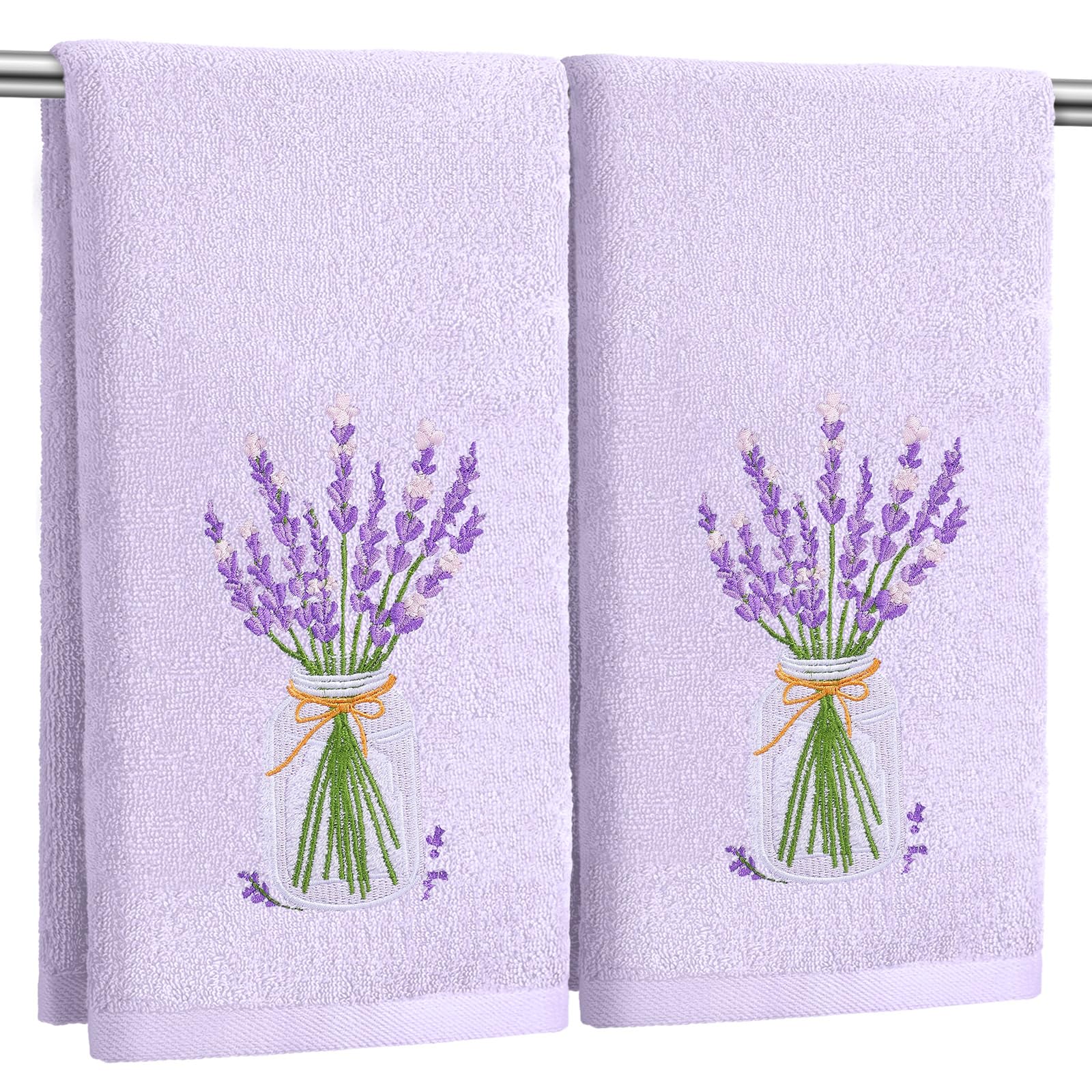 yuuu様　ラベンダー Amazon.com: SmoothNovelty 2 Pcs Lavender Hand Towels Purple