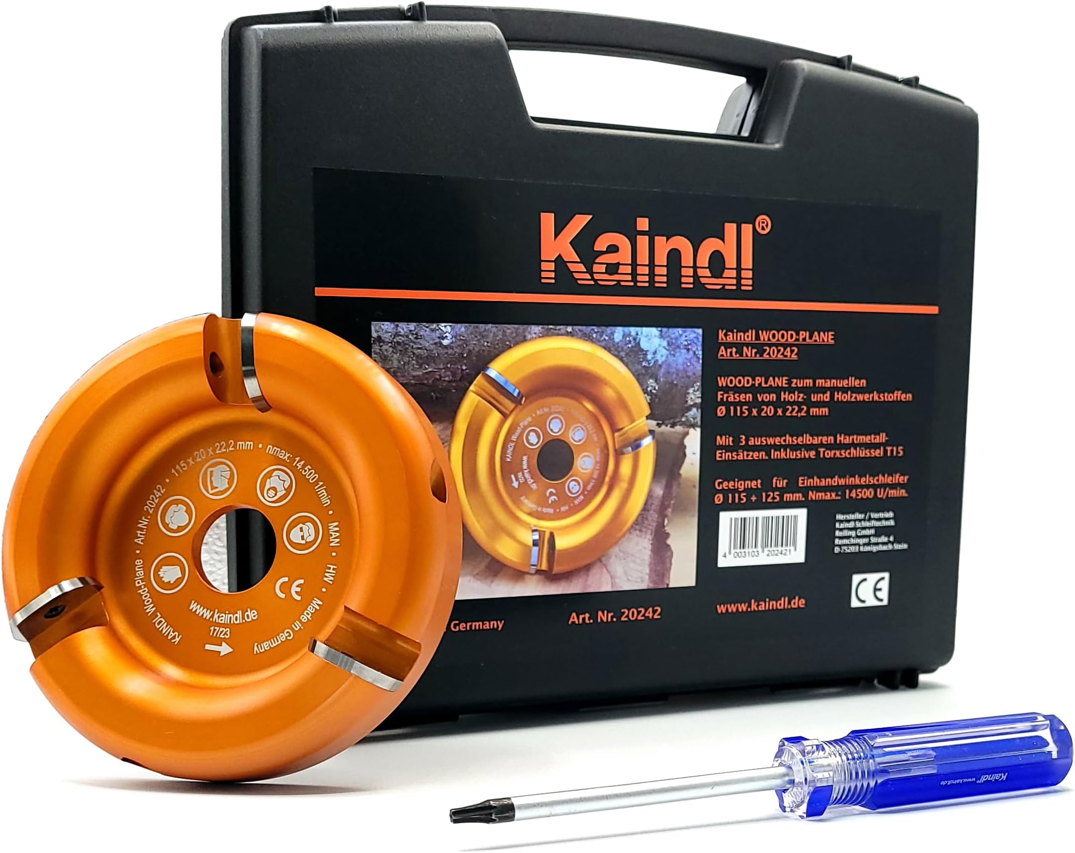 Kaindl Woodplane - Milling Disc for Wood and Wood Materials 4,53"/4,92" (115/125mm)