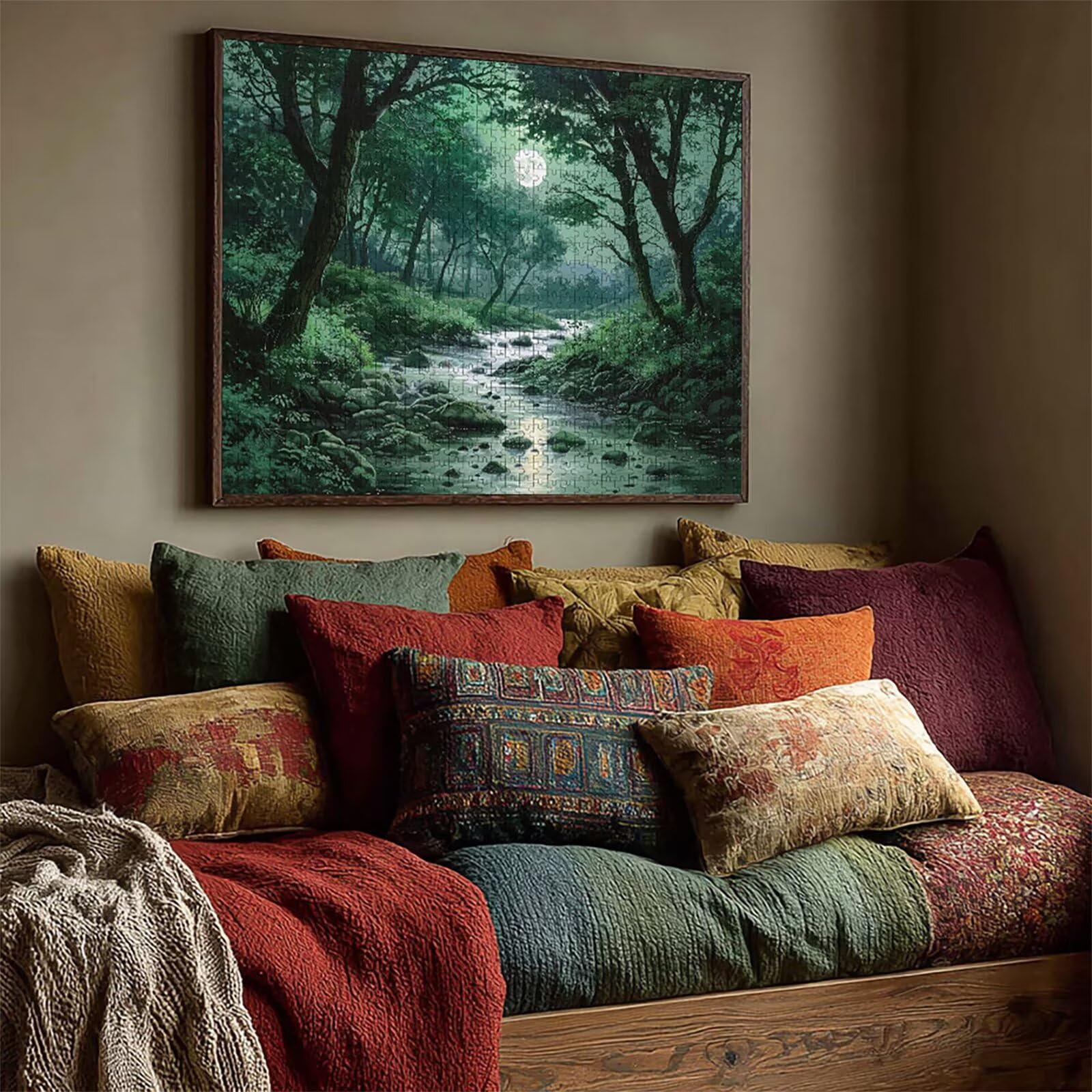Drzewo Puzzle 3000 sztuk dorosłych, drewniane puzzle z pudełkiem 122 x 81 cm, zabawa DIY dla rodzinnych, pomysł na prezent dla mężczyzn i kobiet, wykwintne pudełko na prezent, letnie dekoracje do domu