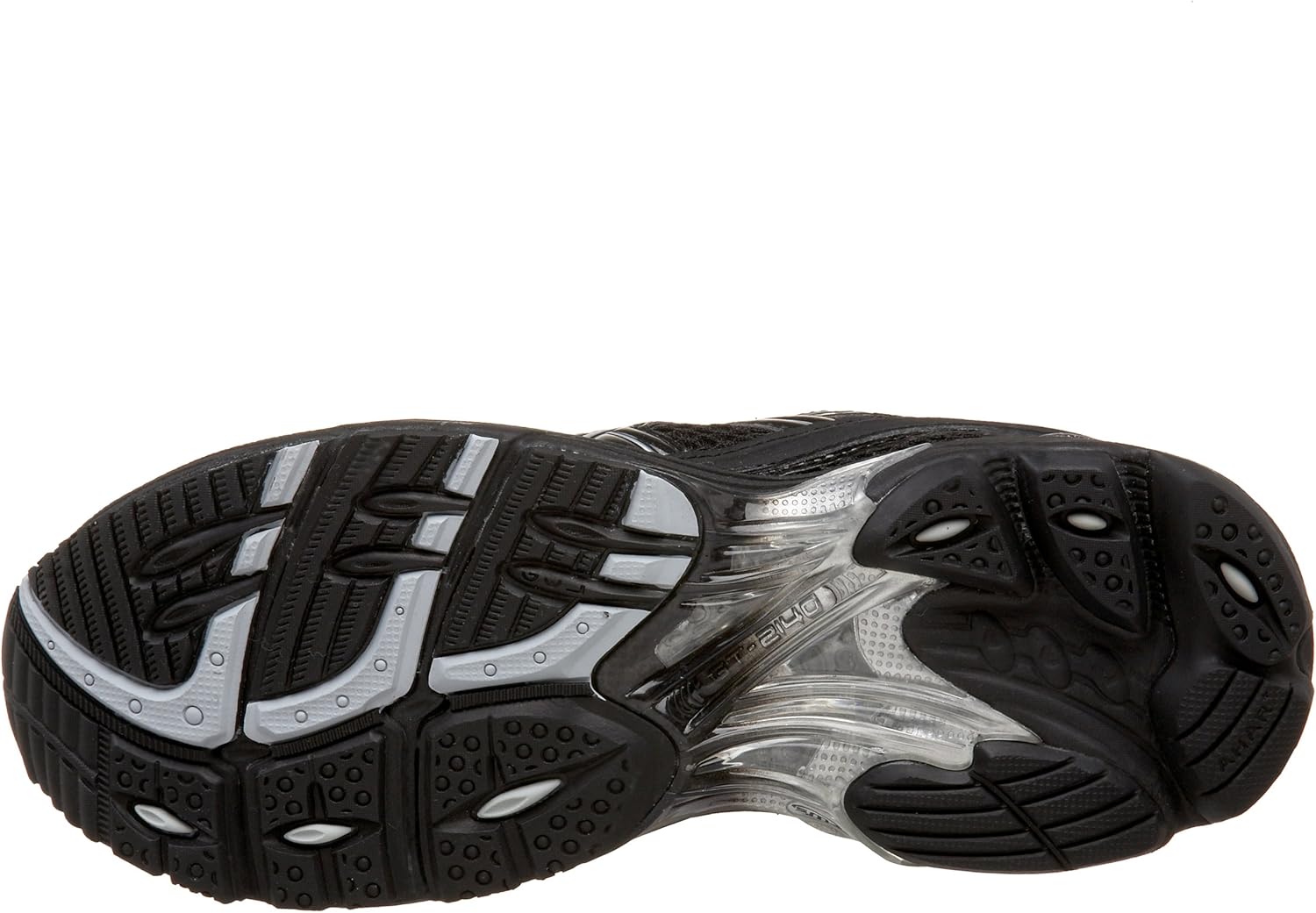 Знізу view of ASICS GT-2140 running shoe, showing the outsole pattern and Trusstic System.