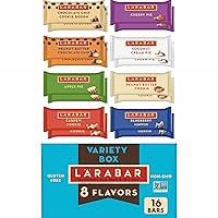 Vista 1 de Larabar Variety Pack, Gluten Free Vegan Fruit & Nut Bars, 1.7 oz, 16 ct