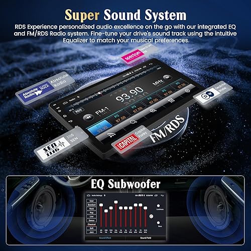 Miniatura 8 de 2+64G para Subaru Tribeca 2007-2011 Android 15 Estéreo de coche inalámbrico Apple CarPlay Android Auto, 9 pulgadas pantalla táctil Radio WiFi