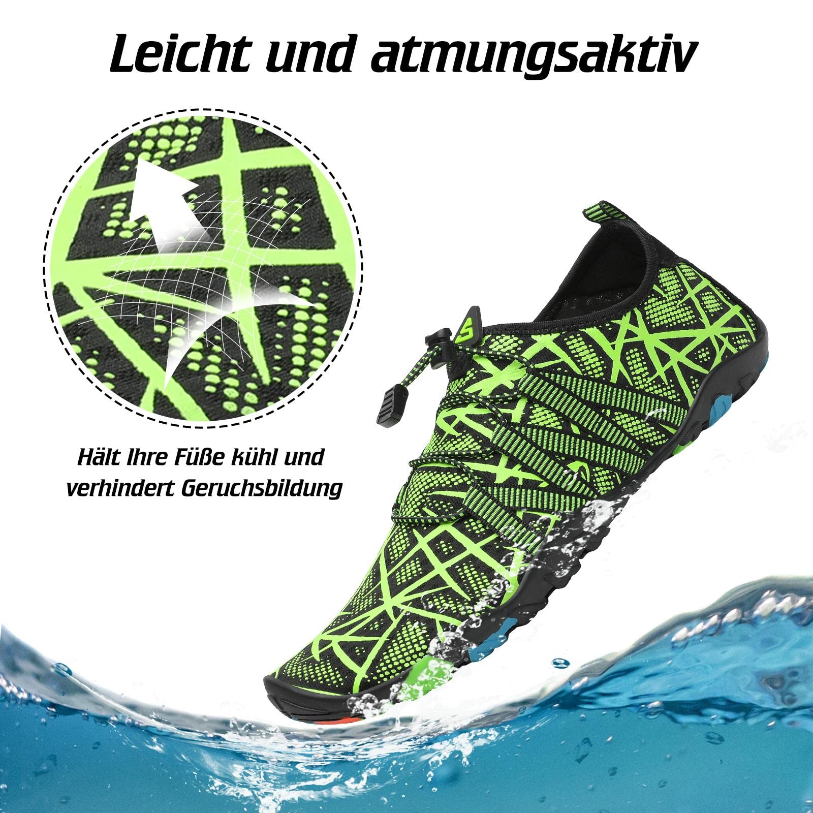 SAGUARO Uomo Scarpe Acquatiche Donna Pantofole da Spiaggia d'Acqua Bagno Scarpa Asciugatura Rapida Antiscivolo