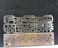 Vista 2 de Hobby Model Craft Gundam Kit de herramientas modelo de acero inoxidable tallado regla auxiliar Taladro Taladro Detalle Maker Scribe Line Stencil 4pcs