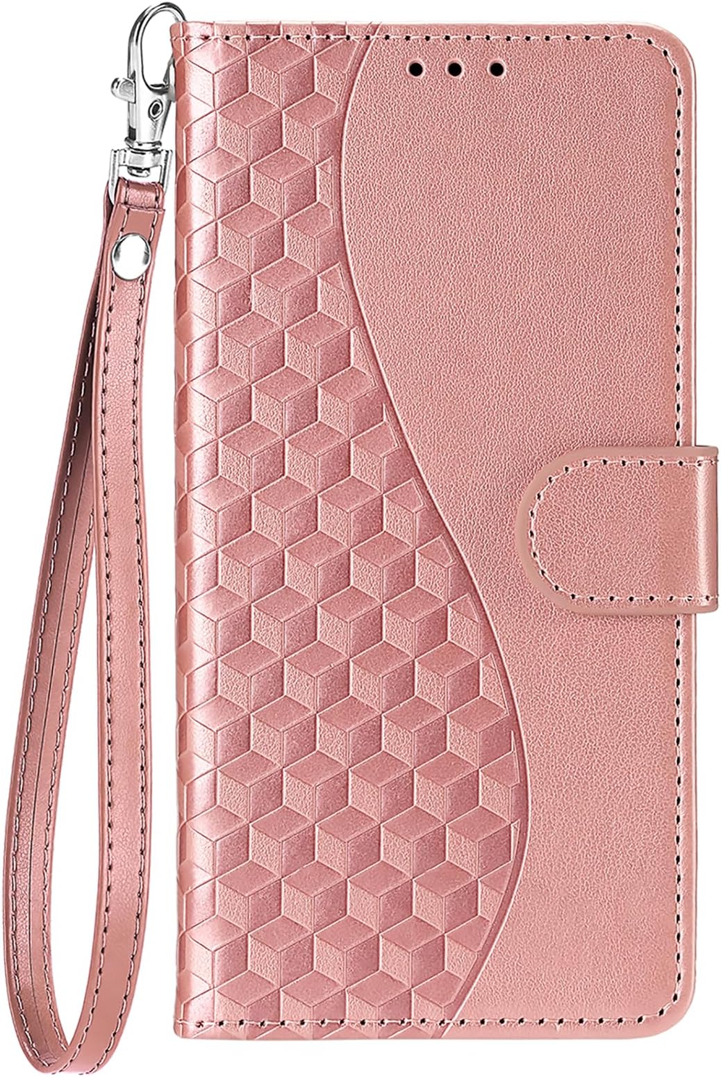 Compatible with/Replacement for Samsung Galaxy A70 PU Leather Case Protection Card Slots Wallet Flip Cover DKSBLF (Pink)