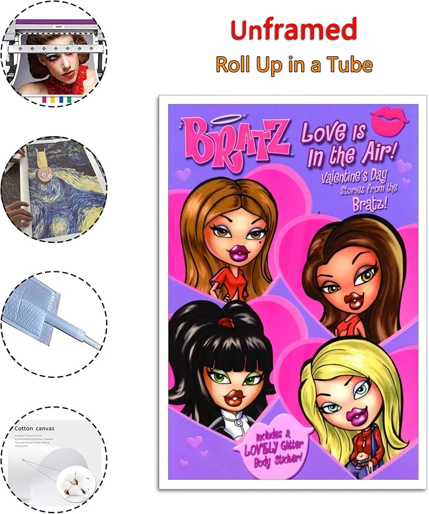 Amazon.com: UZS Purple Ratz Pink Fun Girls Poster Decorative