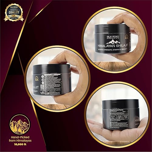 Miniatura 6 de Shilajit puro del Himalaya Combo de semilíquido y resina (1.06 oz cada uno) con ácido fúlvico y oligominerales para el metabolismo y el apoyo del