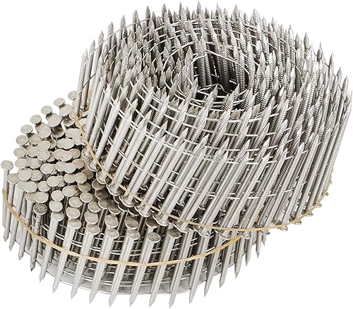 kimllier Clavos de revestimiento de bobina de 3600 unidades, cabeza redonda, alambre de cabeza completa, 15 grados, 1-34 pulgadas x 0.090 pulgadas,