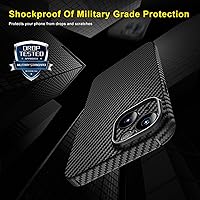 Vista 6 de memumi Funda de fibra de carbono para iPhone 15 Plus, resistente y duradera de 0.020 in, ajuste delgado, para iPhone 15 Plus, fibra de aramida real