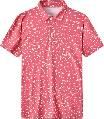 NianEr Mens Cool Crazy Funny Golf Polo Shirts Summer Dry Fit Short Sleeve Shirts